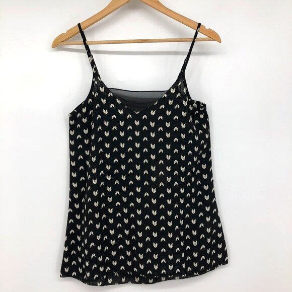 Monk & Lou NWT Black and White  Elise Camisole Arrow Pattern Size XS - Picture 2 of 15